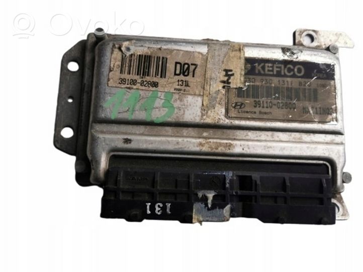 Hyundai Atos Classic Komputer / Sterownik ECU i komplet kluczy 39110-02800