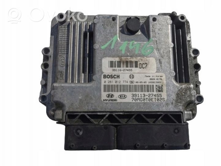 KIA Magentis Kit calculateur ECU et verrouillage 39113-27455