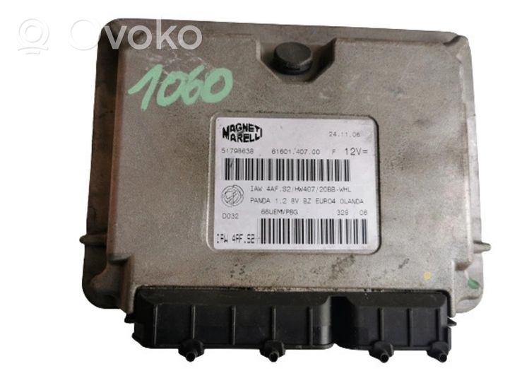 Fiat Panda 141 Engine ECU kit and lock set 51798638--