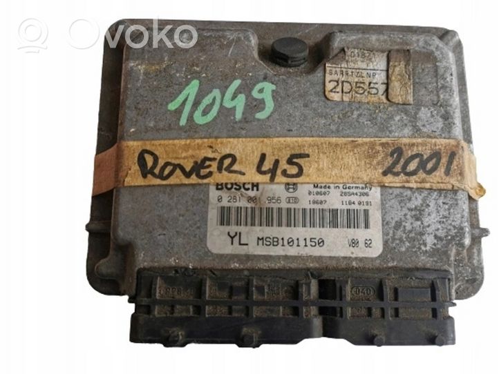 Rover 45 Kit calculateur ECU et verrouillage 0281001956-