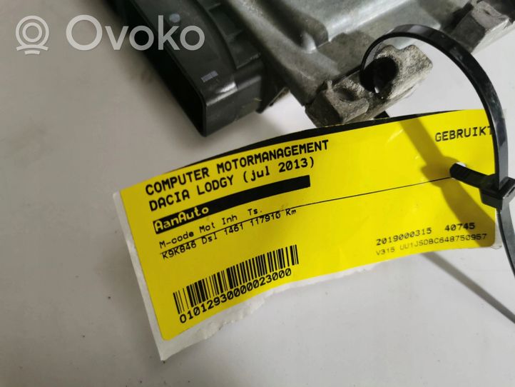 Dacia Lodgy Kit centralina motore ECU e serratura 237102597R