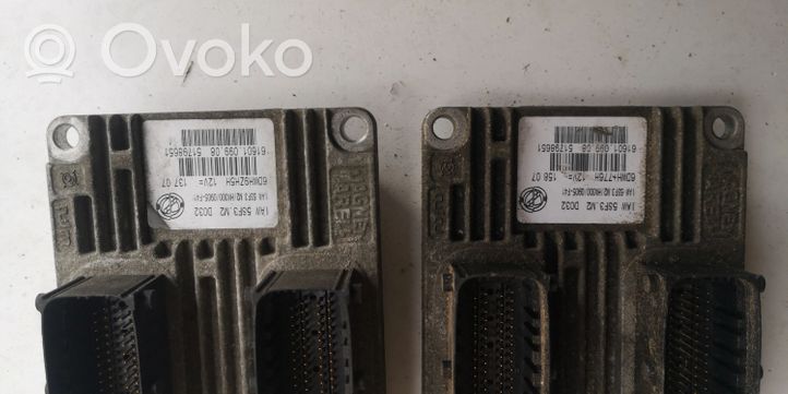 Fiat Grande Punto Komputer / Sterownik ECU i komplet kluczy 51798651