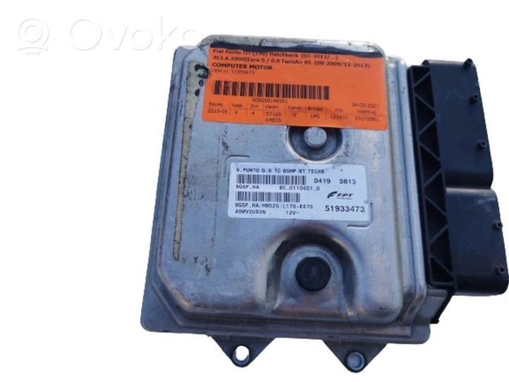 Fiat Punto (176) Engine ECU kit and lock set 51933473