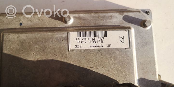 Honda Civic Komputer / Sterownik ECU i komplet kluczy 37820-RBJ-E67