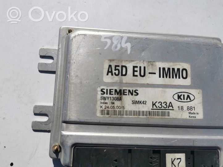 KIA Rio Kit calculateur ECU et verrouillage 5WY1308A