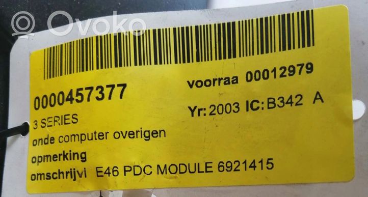 BMW 3 E21 Komputer / Sterownik ECU i komplet kluczy 6921415