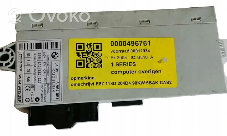 BMW M5 Komputer / Sterownik ECU i komplet kluczy 6964051