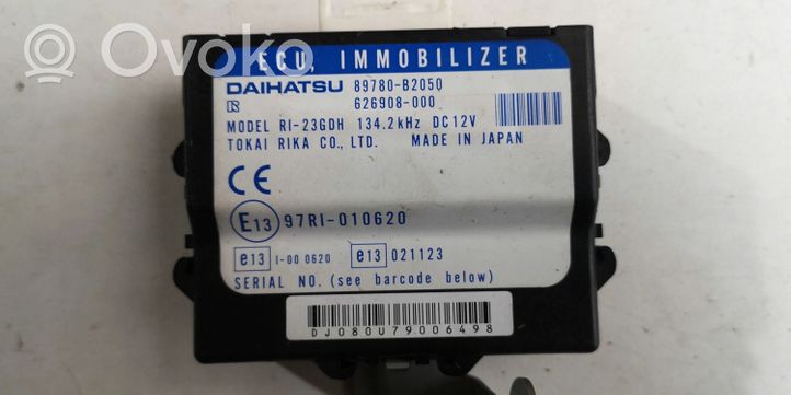 Daihatsu Cuore Moottorinohjausyksikön sarja ja lukkosarja 89780-B2050