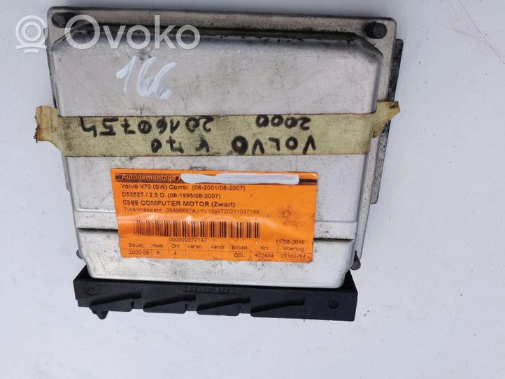 Volvo V70 Engine ECU kit and lock set 09496667A