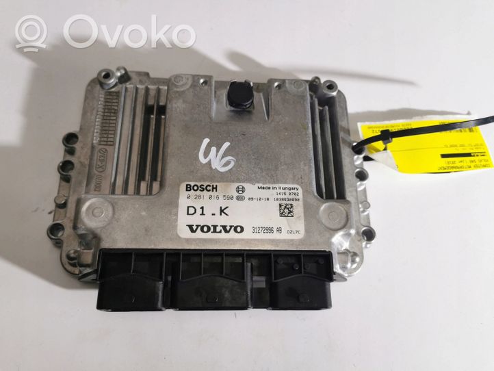 Volvo S40, V40 Kit calculateur ECU et verrouillage 0281016590