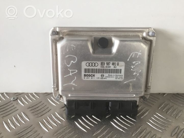 Audi A4 S4 B6 8E 8H Variklio valdymo blokas 8E0907401Q