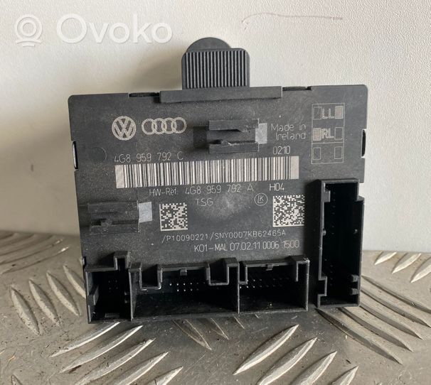 Audi A7 S7 4G Durų elektronikos valdymo blokas 4G8959792C