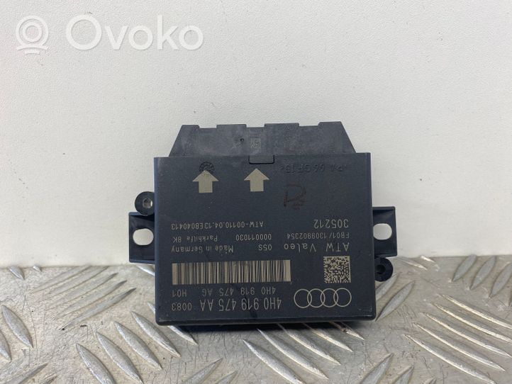 Audi A7 S7 4G Pysäköintitutkan (PCD) ohjainlaite/moduuli 4H0919475