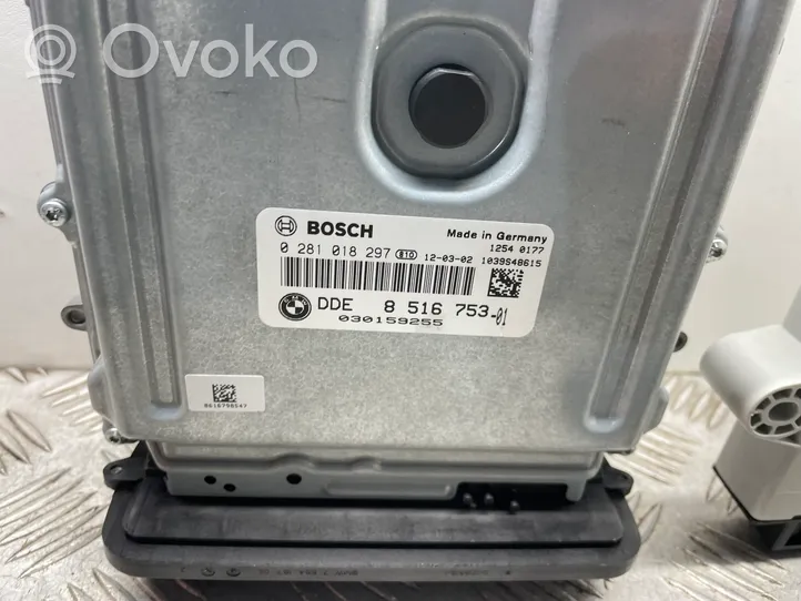 BMW 7 F01 F02 F03 F04 Juego de cerradura y set ECU del motor 8516753