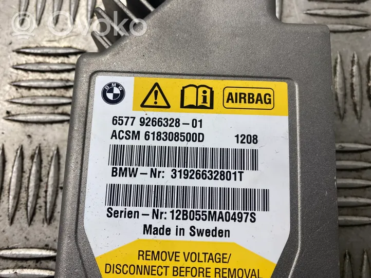 BMW 7 F01 F02 F03 F04 Airbag control unit/module 9266328
