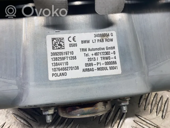 BMW 3 F30 F35 F31 Poduszka powietrzna Airbag pasażera 34089354G