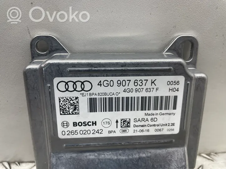 Audi A7 S7 4G Oro pagalvių valdymo blokas 4G0907637K