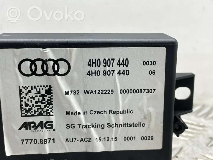 Audi A7 S7 4G Unité de commande, module PDC aide au stationnement 4H0907440