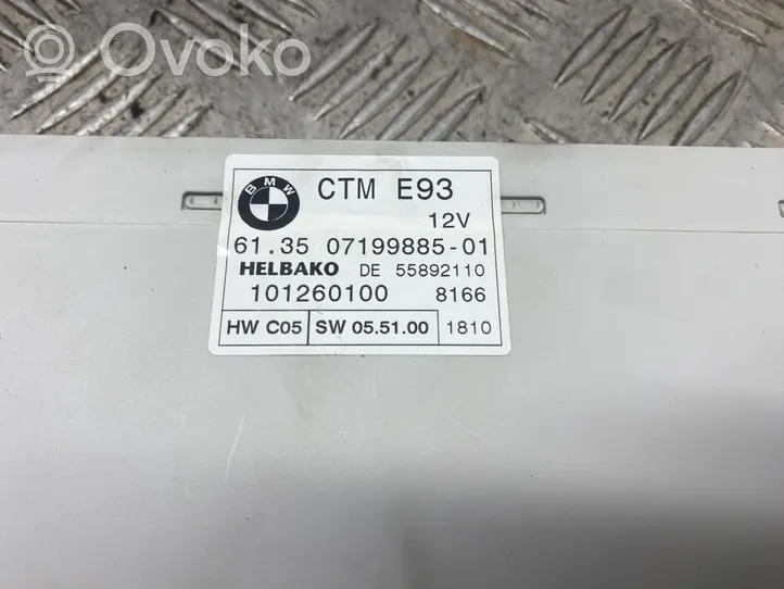 BMW 3 E92 E93 Pakeliamo stogo valdymo modulis 7199885