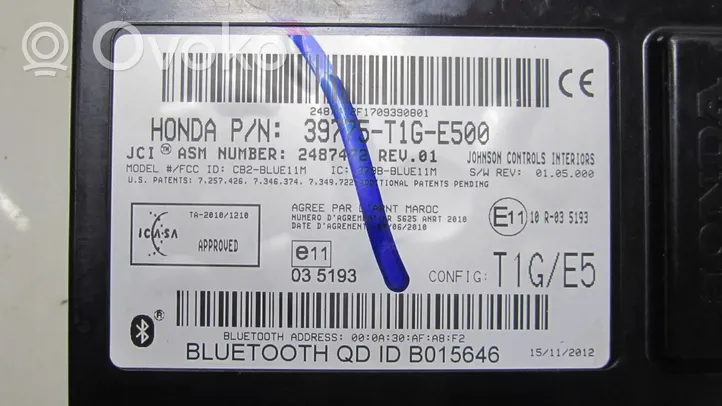 Honda CR-V Moduł / Sterownik Bluetooth 39775T1GE500