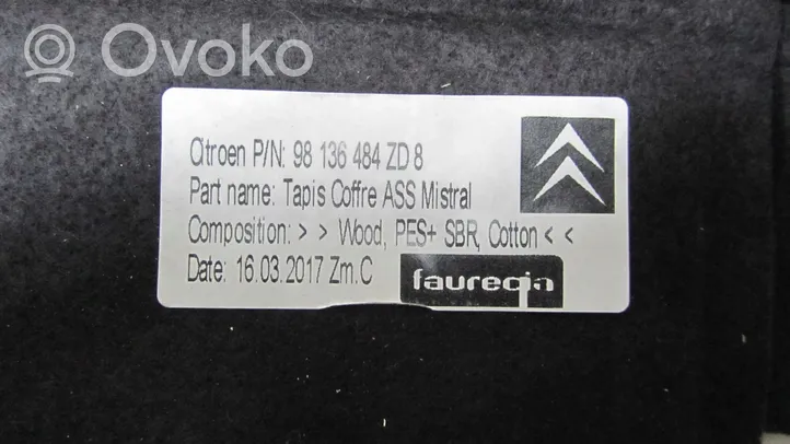 Citroen C3 Trunk/boot mat liner 