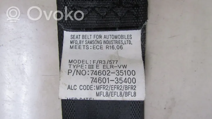 SsangYong Tivoli Ceinture de sécurité avant 