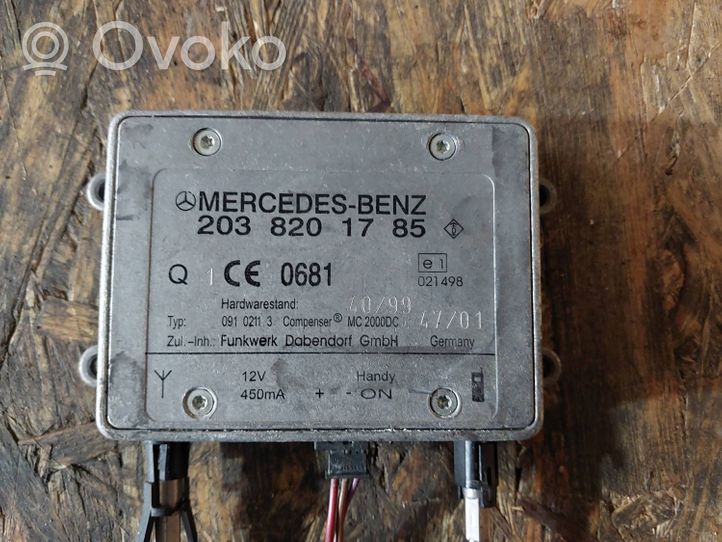 Mercedes-Benz C W203 Module unité de contrôle d'antenne 2038201785