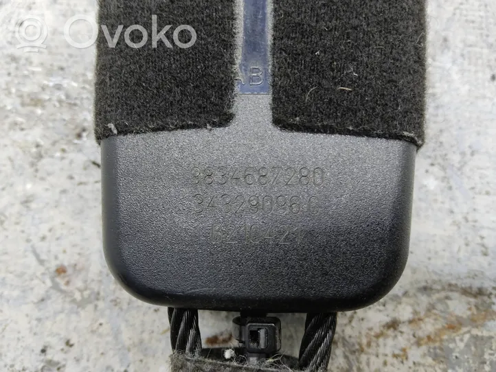Opel Mokka B Fibbia della cintura di sicurezza anteriore 9634687280