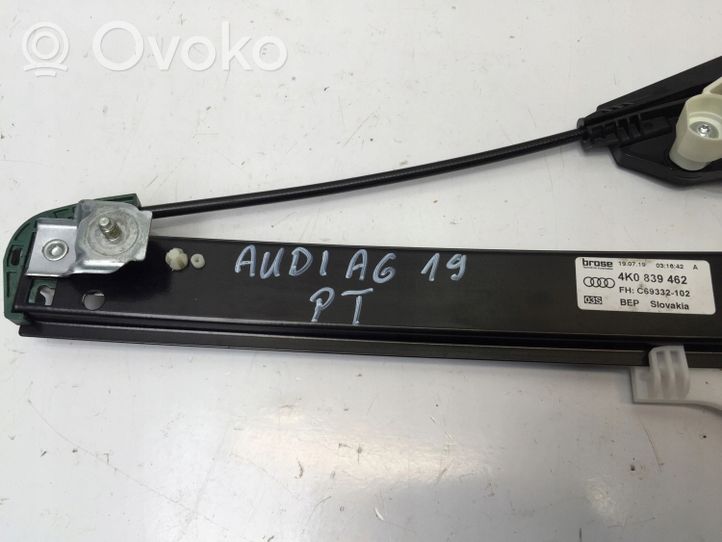 Audi A6 S6 C8 4K Takaoven ikkunan nostin moottorilla 4K0839462