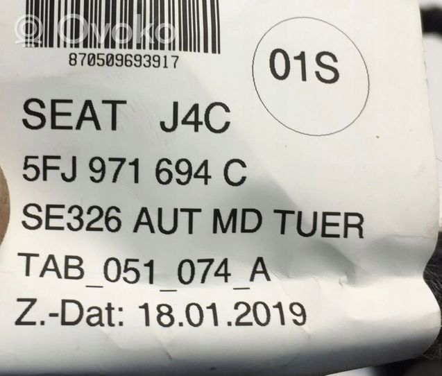 Seat Tarraco Wiązka przewodów drzwi tylnych 5FJ971694C