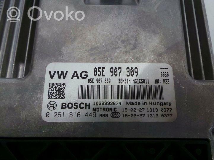 Seat Tarraco Komputer / Sterownik ECU i komplet kluczy 05E907309