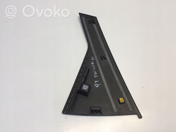 Hyundai Tucson IV NX4 Rivestimento modanatura del vetro della portiera posteriore 83280N7010