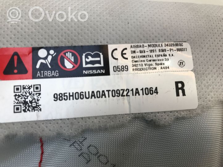 Nissan Qashqai J12 Airbag de siège 985H06UA0A