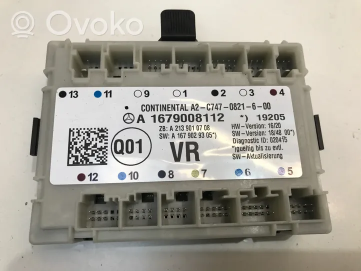 Mercedes-Benz GLE W167 Durų elektronikos valdymo blokas A1679008112