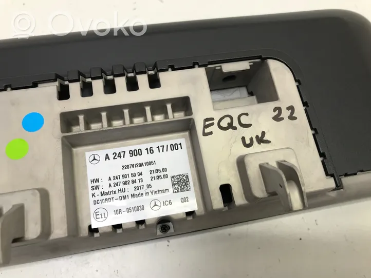 Mercedes-Benz EQC Compteur de vitesse tableau de bord A2479001617