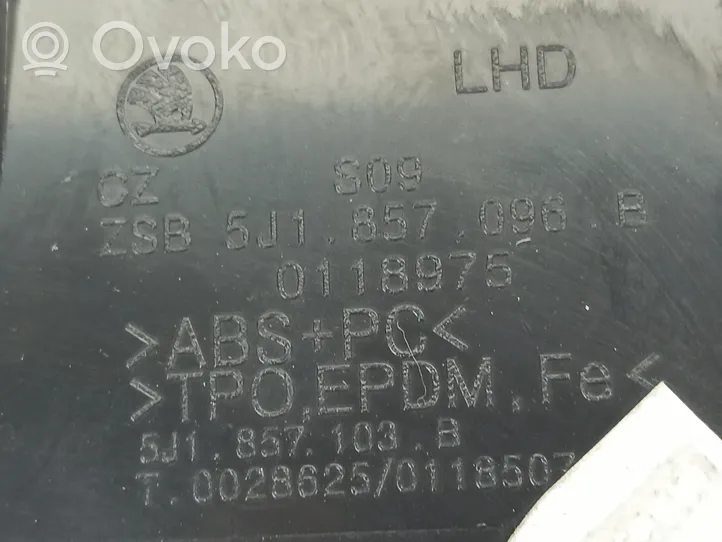 Skoda Roomster (5J) Vano portaoggetti 5J1857096B