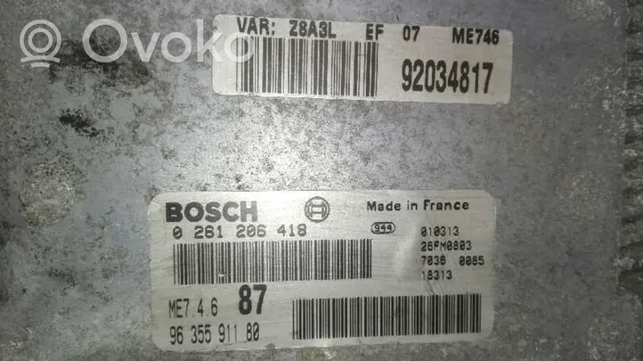Peugeot 607 Variklio valdymo blokas 9635591180