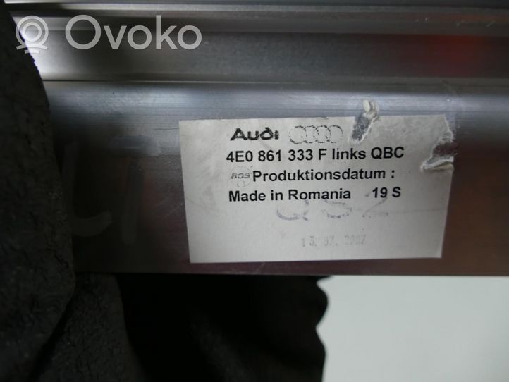 Audi A8 S8 D3 4E Takaoven häikäisysuoja/verho 4E0861333F