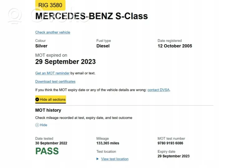 Mercedes-Benz S W220 Moottori OM648960