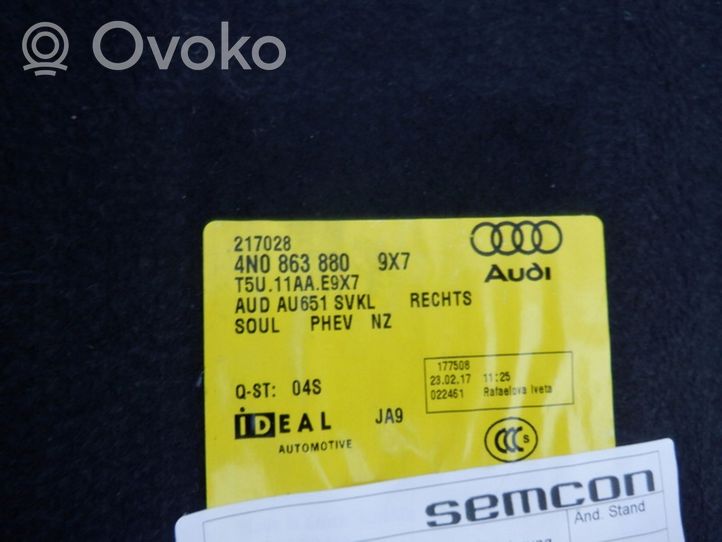 Audi A8 S8 D5 Boczek / Tapicerka / bagażnika 4N0863880