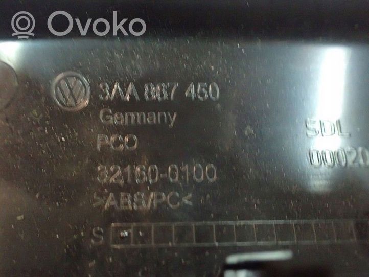 Volkswagen PASSAT B8 Takaoven sisäkahva 3AA867450