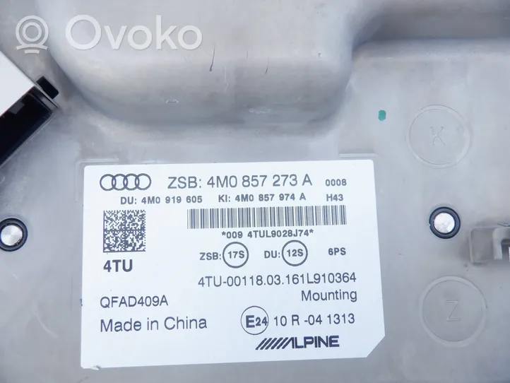 Audi Q7 4M Unità principale autoradio/CD/DVD/GPS 4M0857273A