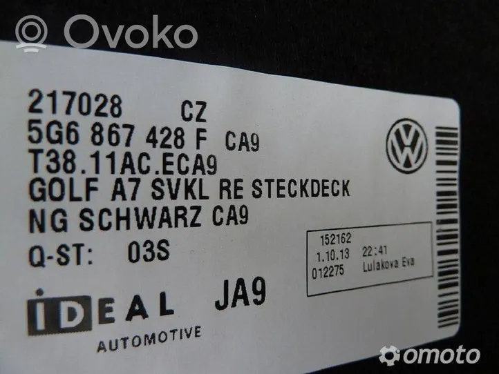 Volkswagen Golf VII Šoninė apdaila (prie lango) 5G6867428F