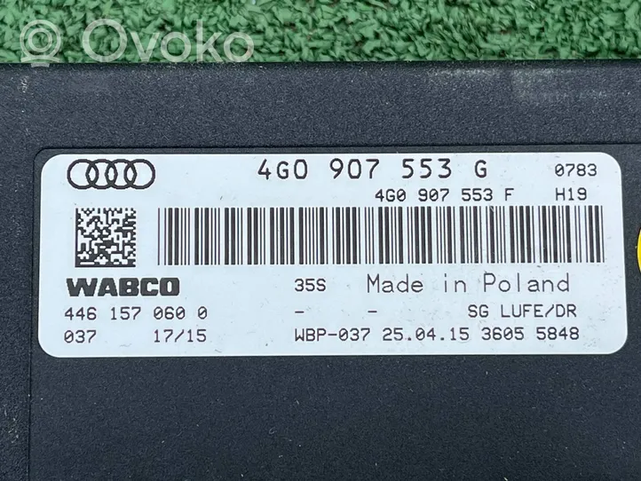 Audi A8 S8 D4 4H Pakabos valdymo blokas 4G0907553F