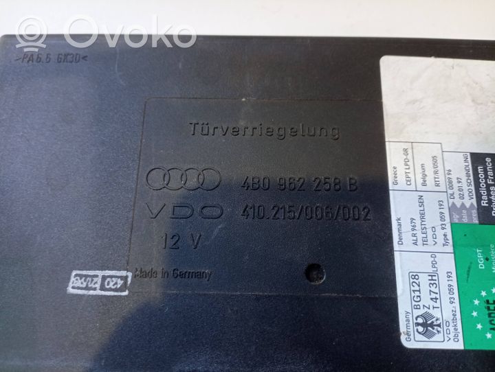 Audi A6 S6 C5 4B Moduł / Sterownik komfortu 4B0962258B