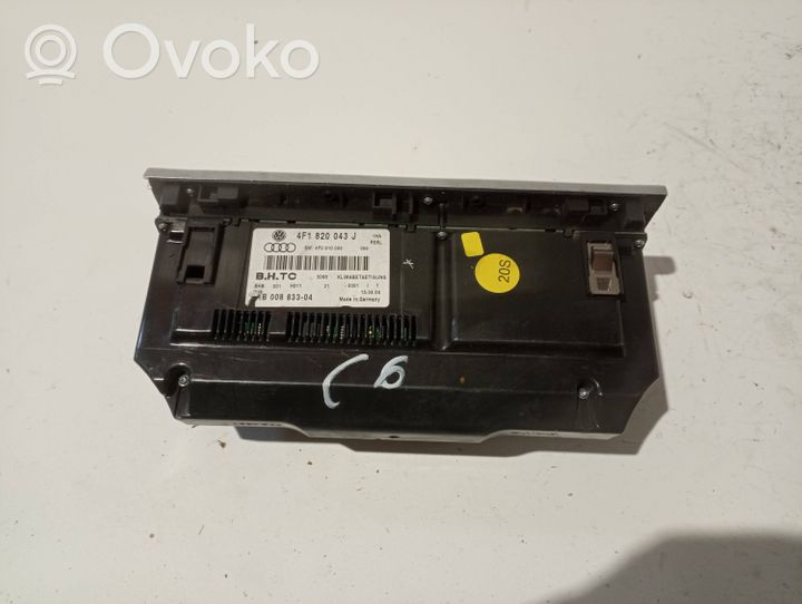 Audi A6 S6 C6 4F Module unité de contrôle climatisation 4F1820043J