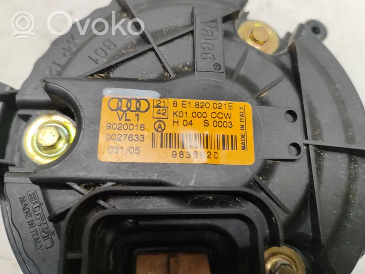 Audi A4 S4 B7 8E 8H Pulseur d'air habitacle 8E1820021E