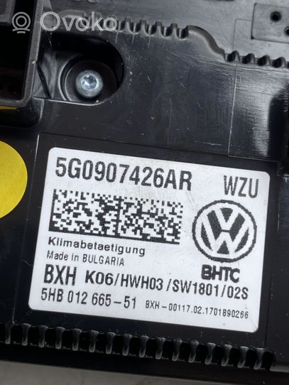 Volkswagen Golf VII Unité de contrôle climatique 5G0907426AR