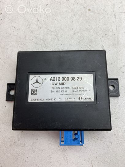 Mercedes-Benz GLE (W166 - C292) Modulo di controllo accesso A2129009829