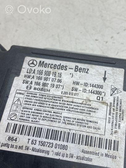 Mercedes-Benz GLE (W166 - C292) Centralina/modulo airbag A1669001916